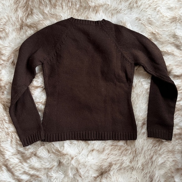 Zara Chocolate Brown Wool Sweater - Picture 6 of 7